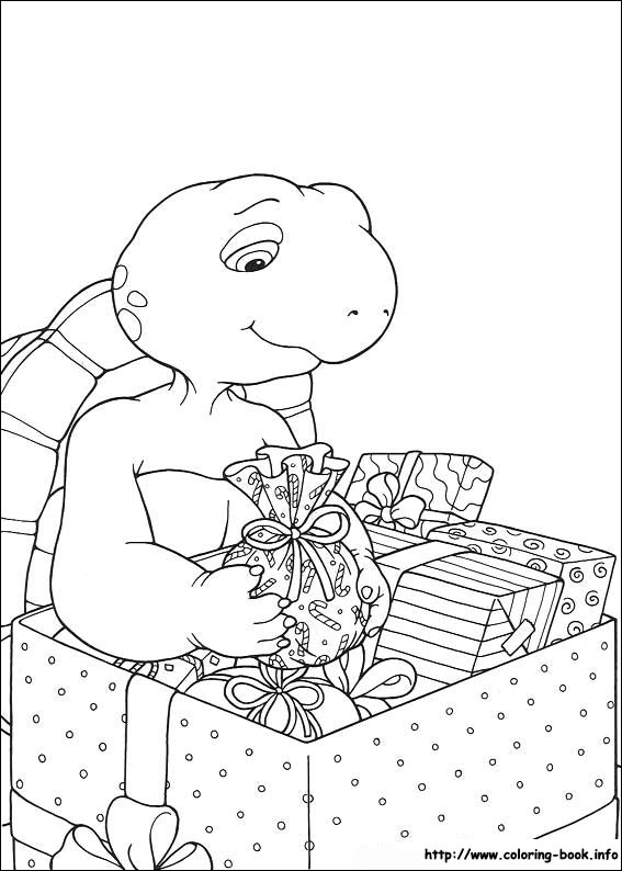 Franklin coloring picture