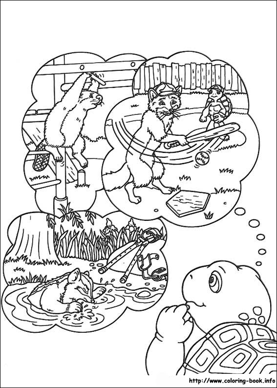 Franklin coloring picture