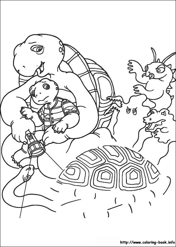 Franklin coloring picture