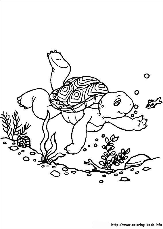 Franklin coloring picture