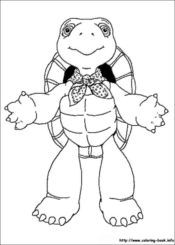 Franklin coloring picture