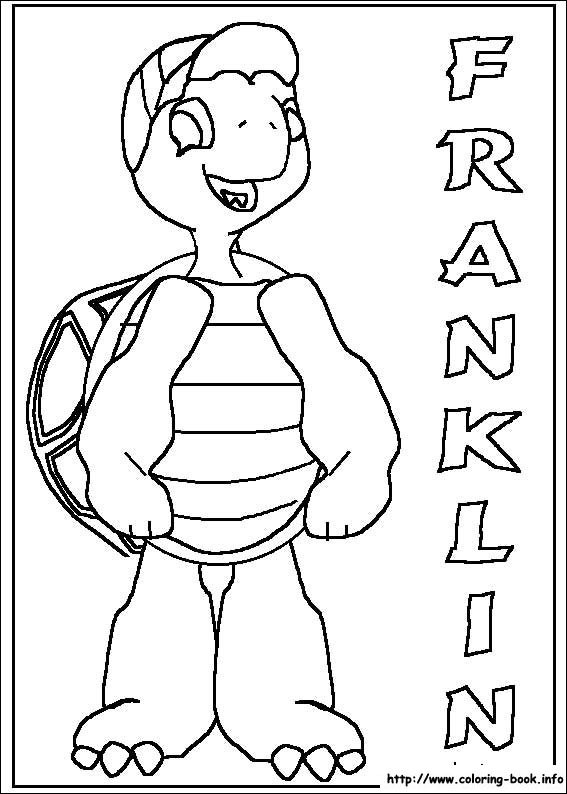 Franklin coloring picture