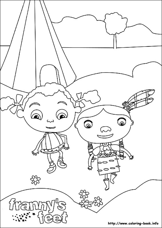 Franny's Feet coloring picture