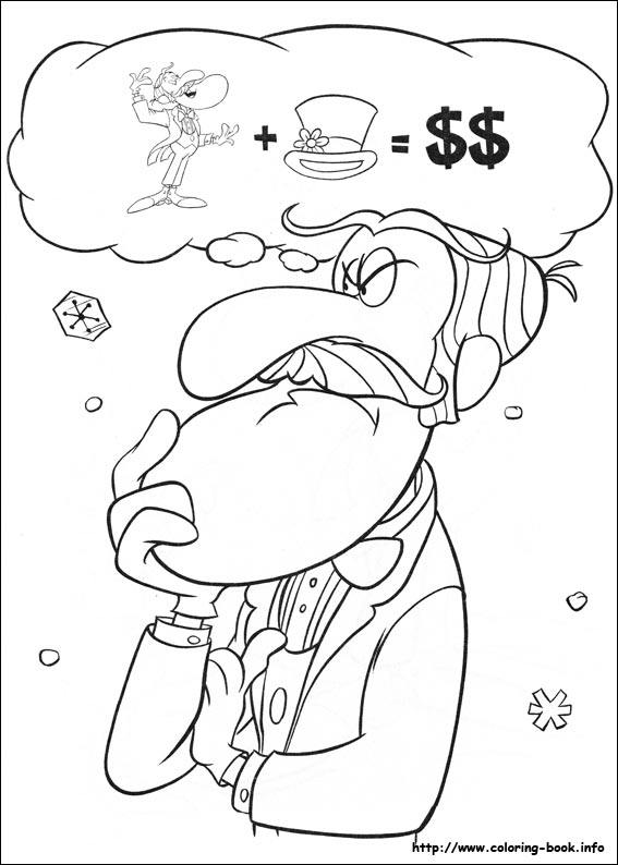 Frosty the snowman coloring picture