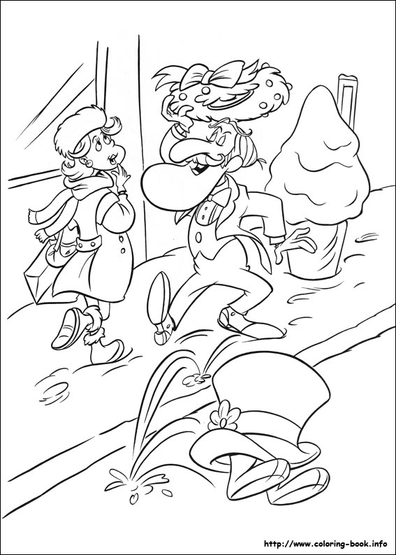 Frosty the snowman coloring picture