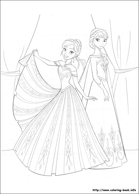 Frozen coloring picture