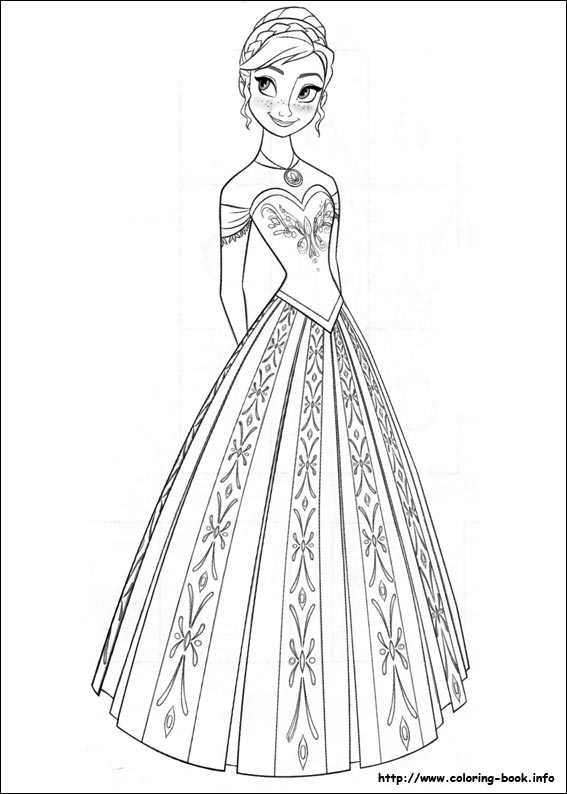 Frozen coloring picture