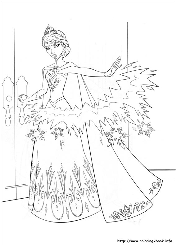 Frozen coloring picture