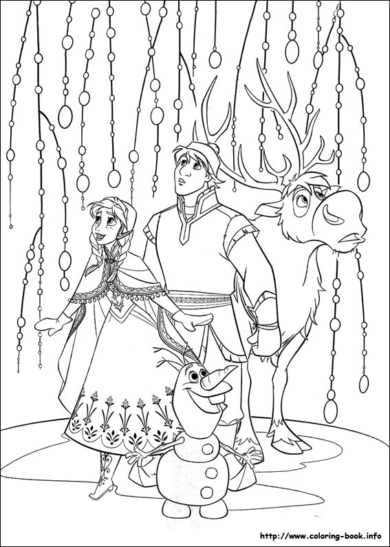 Frozen coloring picture