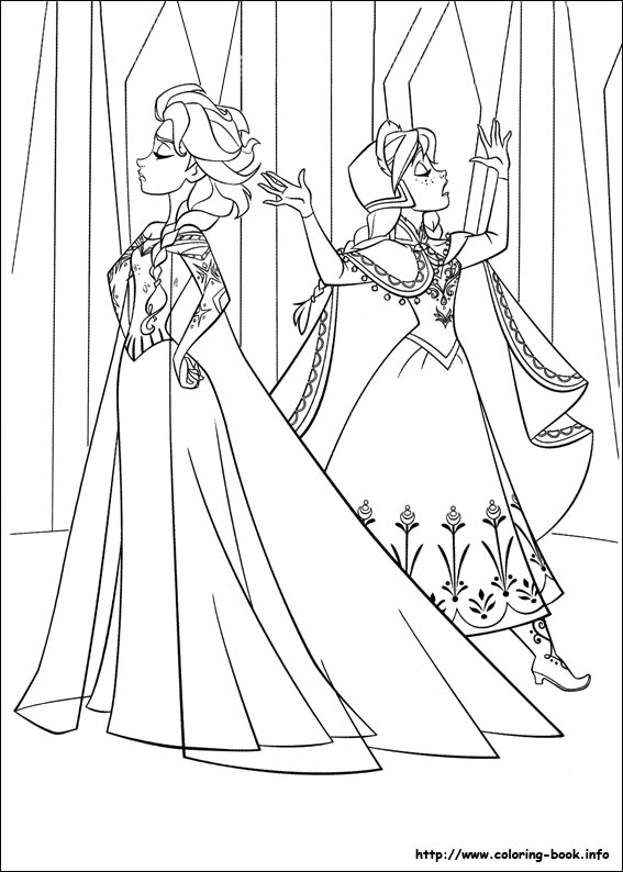 Frozen coloring picture