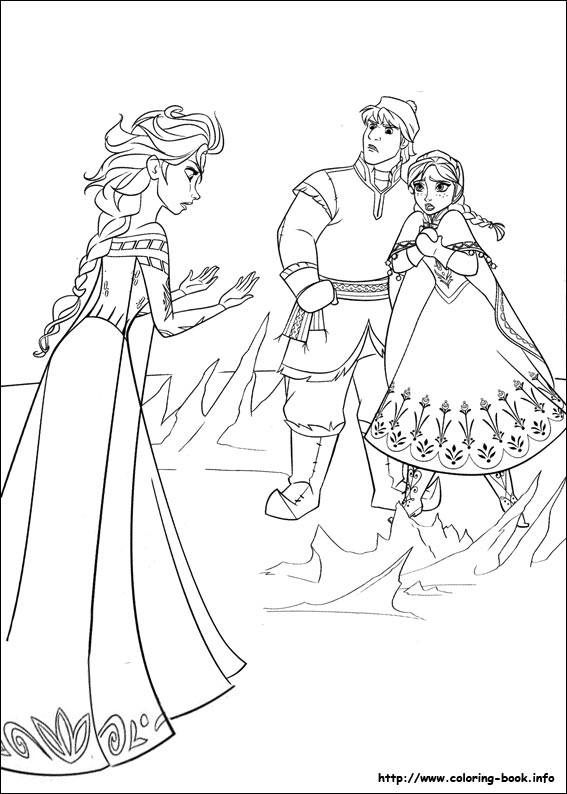 Frozen coloring picture