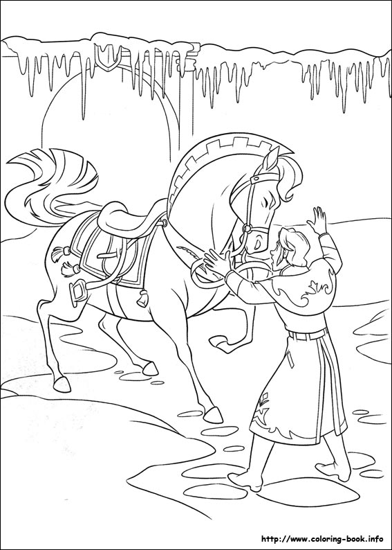 Frozen coloring picture