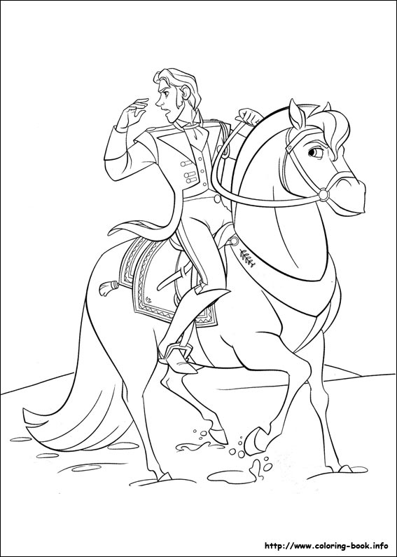 Frozen coloring picture