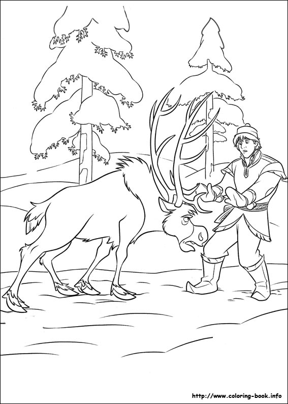 Frozen coloring picture