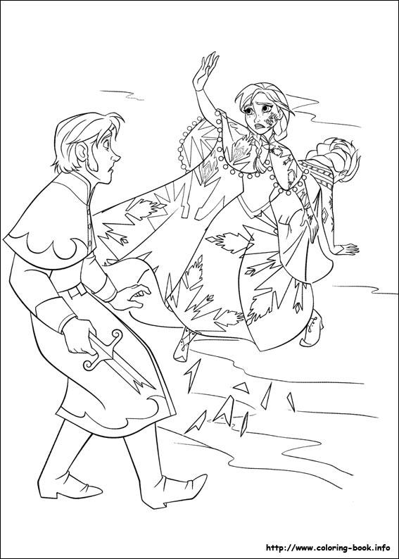 Frozen coloring picture