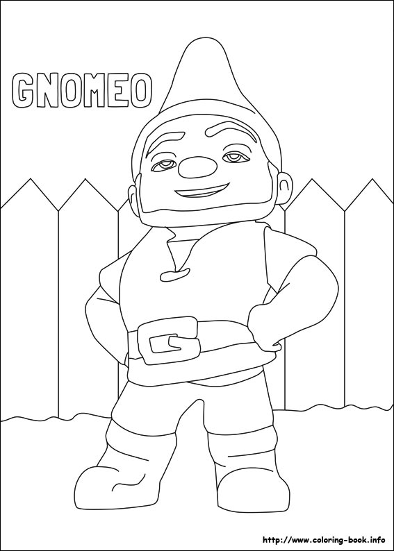 Gnomeo and Juliet coloring picture