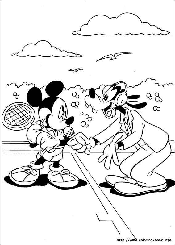 Goofy coloring picture