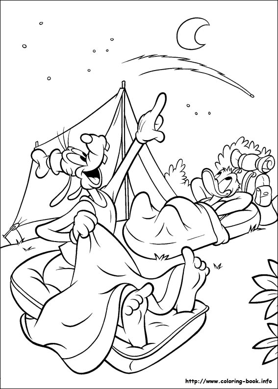 Goofy coloring picture