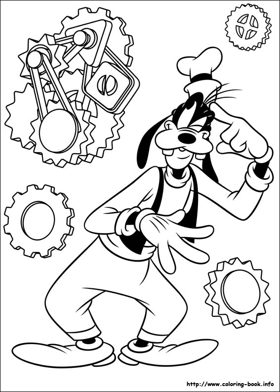 Goofy coloring picture