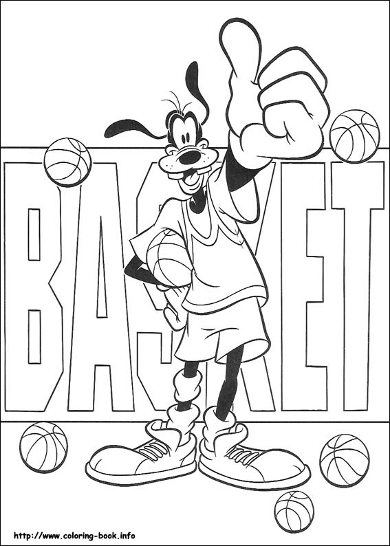 Goofy coloring picture