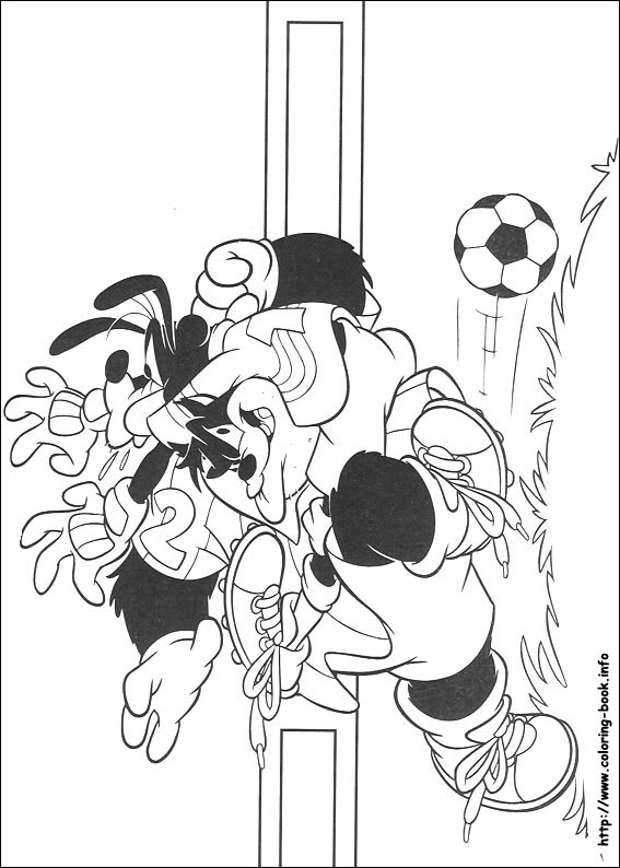 Goofy coloring picture