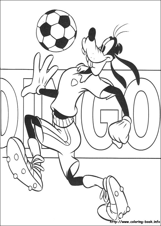 Goofy coloring picture