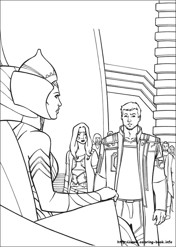 Guardians of the Galaxy coloring picture