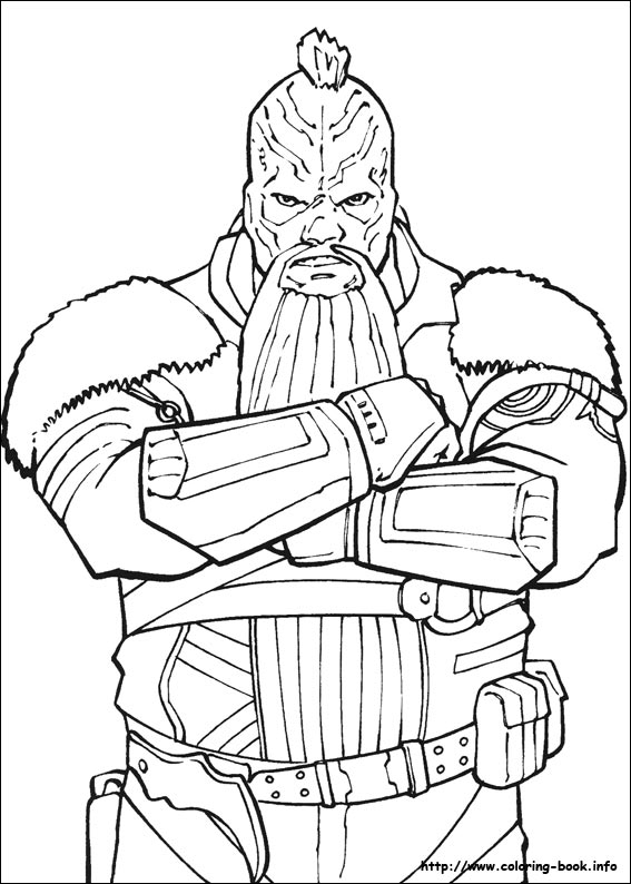 Guardians of the Galaxy coloring picture