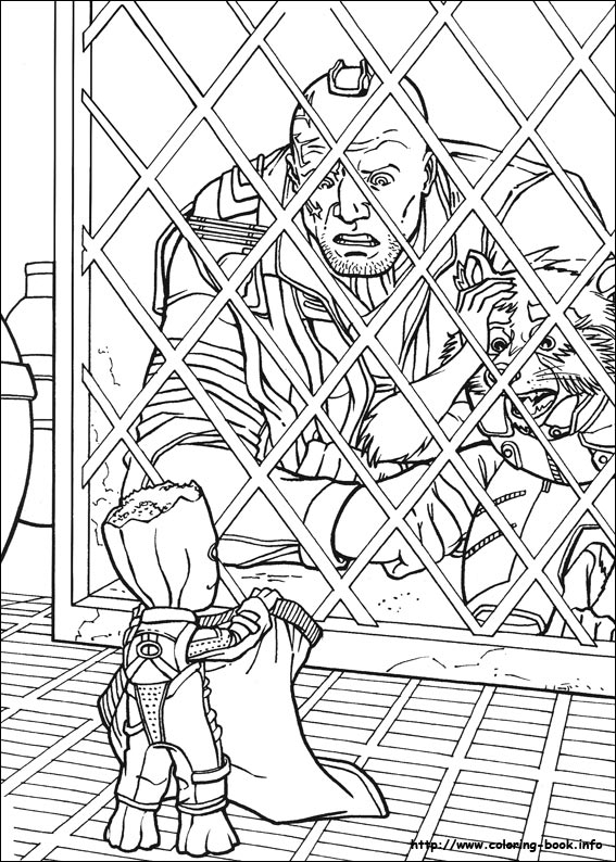 Guardians of the Galaxy coloring picture