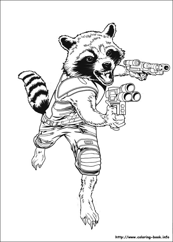 Guardians of the Galaxy coloring picture