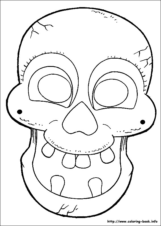 Halloween Masks coloring picture