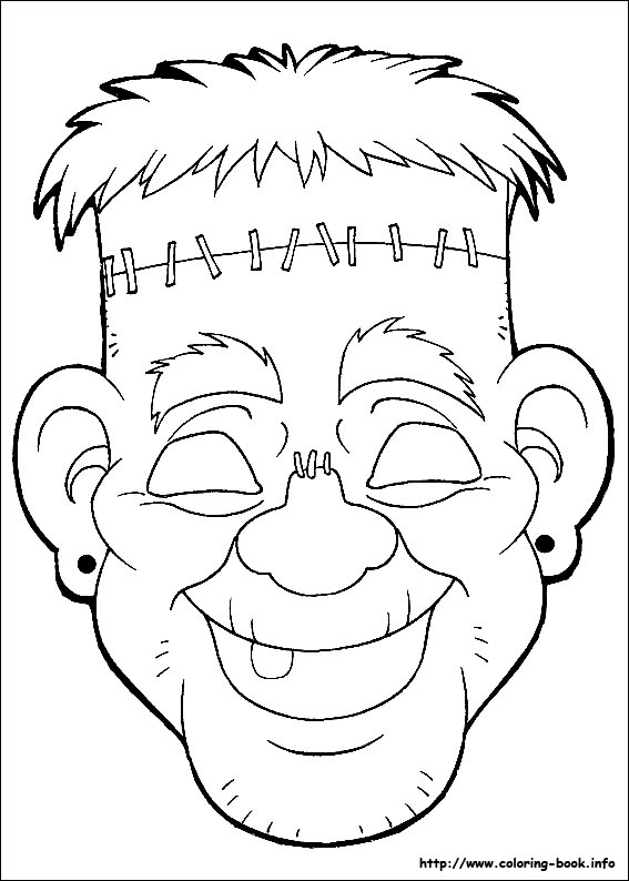 Halloween Masks coloring picture