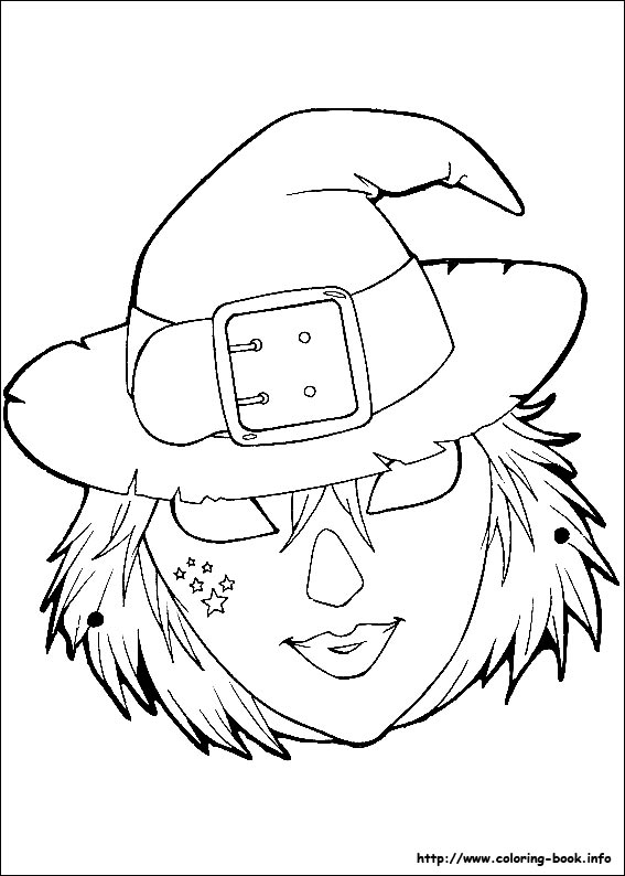 Halloween Masks coloring picture