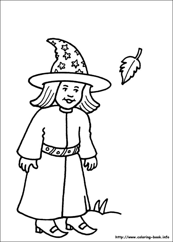 Halloween coloring picture