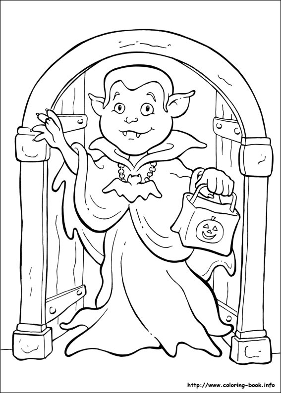 Halloween coloring picture