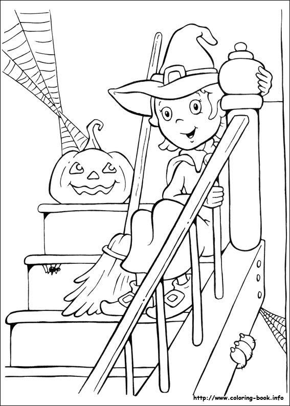 Halloween coloring picture