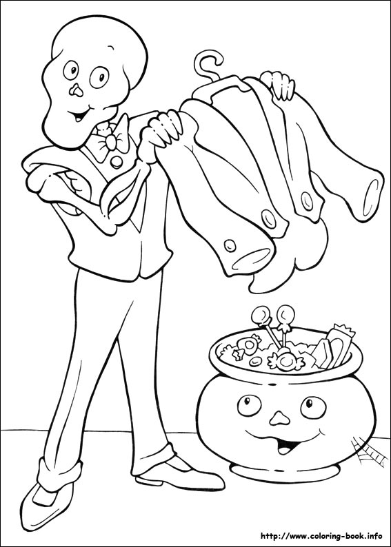 Halloween coloring picture