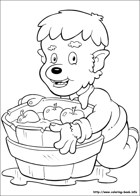 Halloween coloring picture