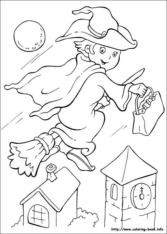 Halloween coloring picture