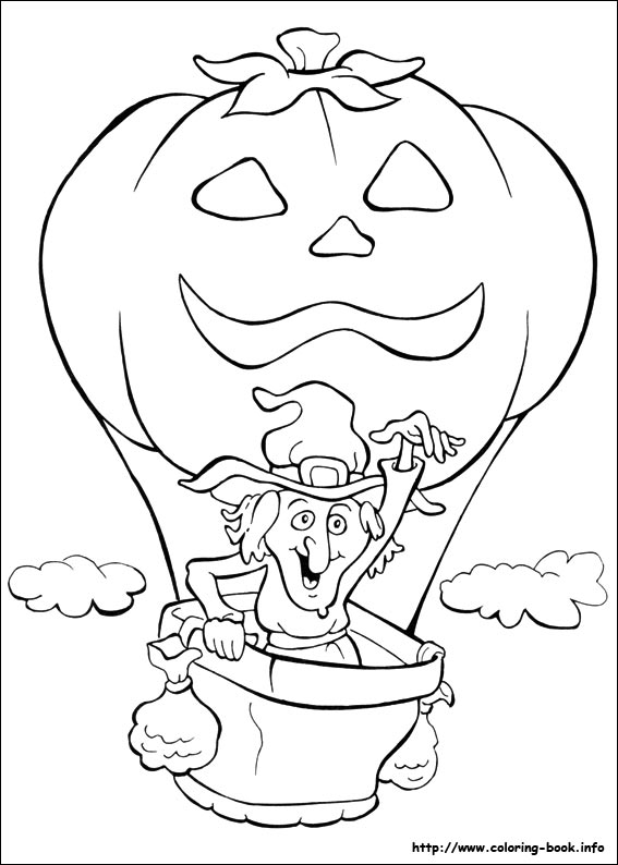 Halloween coloring picture