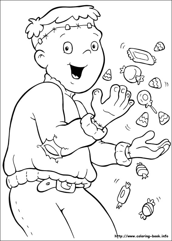 Halloween coloring picture