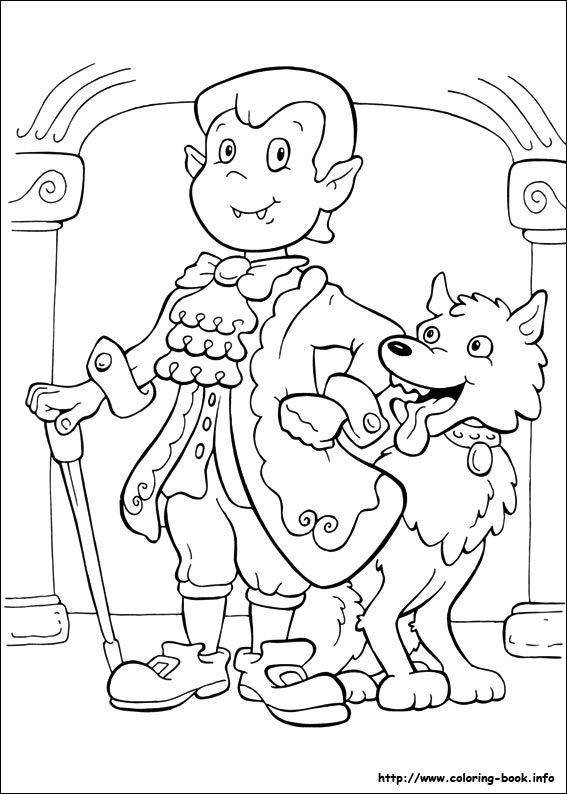 Halloween coloring picture