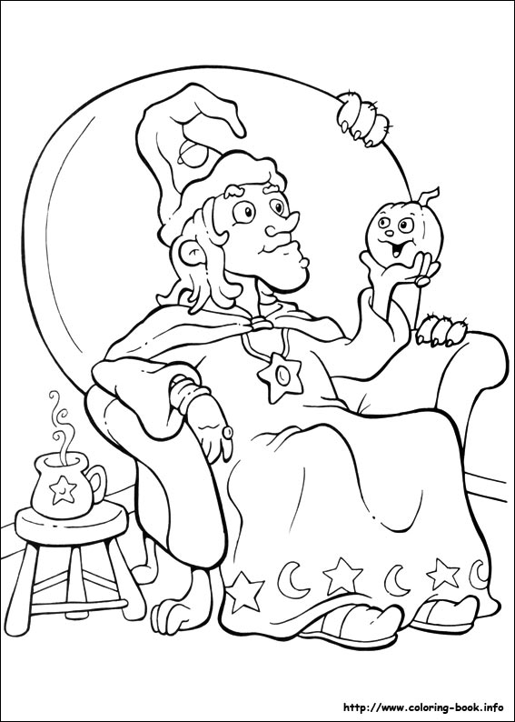 Halloween coloring picture