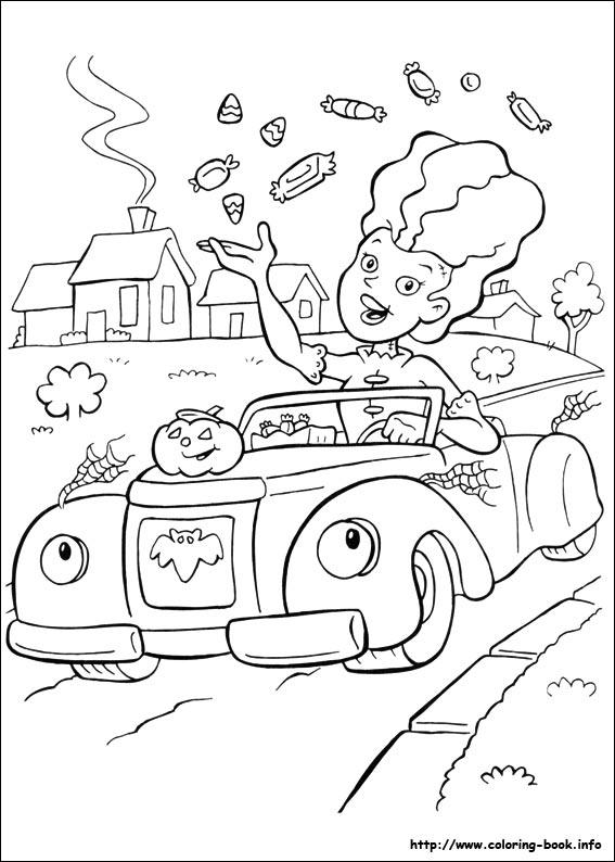 Halloween coloring picture