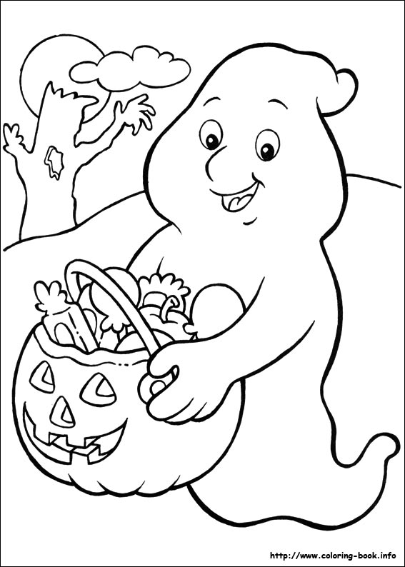 Halloween coloring picture