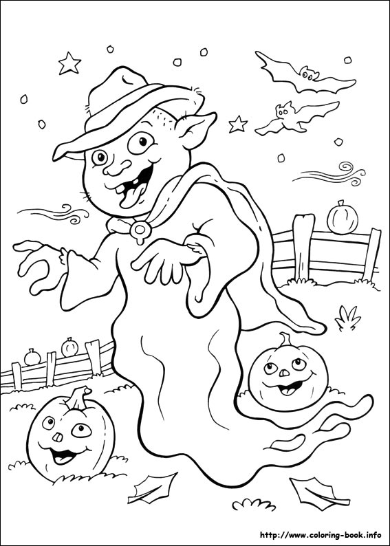 Halloween coloring picture