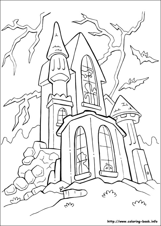 Halloween coloring picture