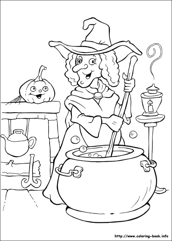 Halloween coloring picture