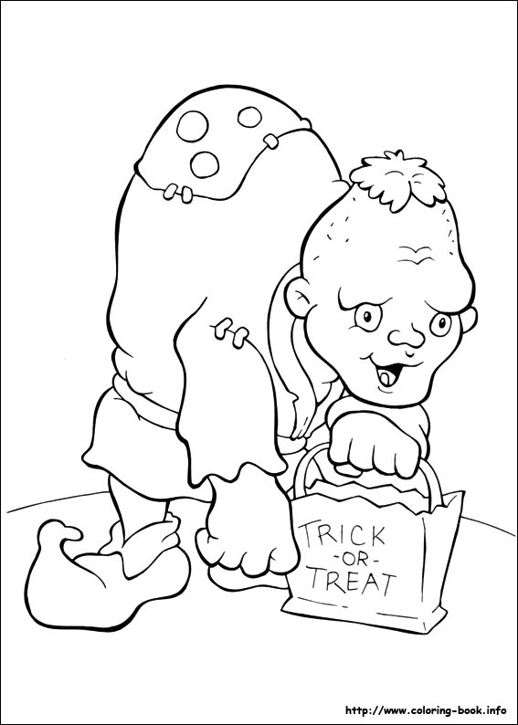 Halloween coloring picture