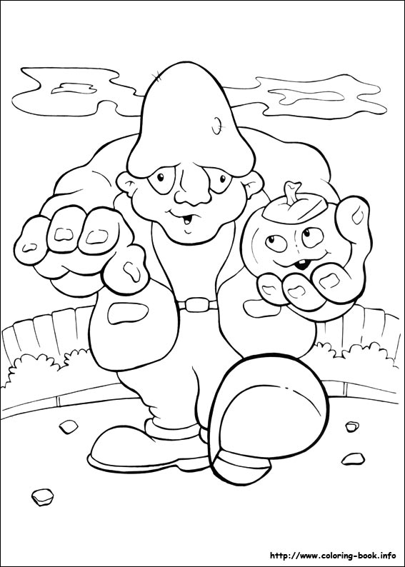 Halloween coloring picture